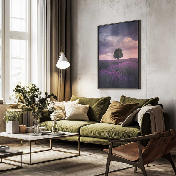 Tablou înramat „Lavender Fields, Isparta” de Cuma Cevik