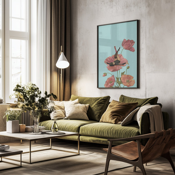 Tablou înramat „Colourful Dreamer” de Maarten Léon