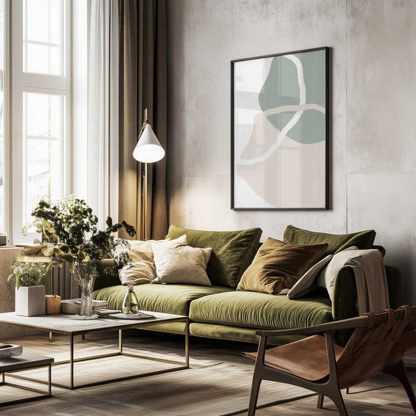 Tablou înramat „Abstract Earth Flow” de uplusmestudio