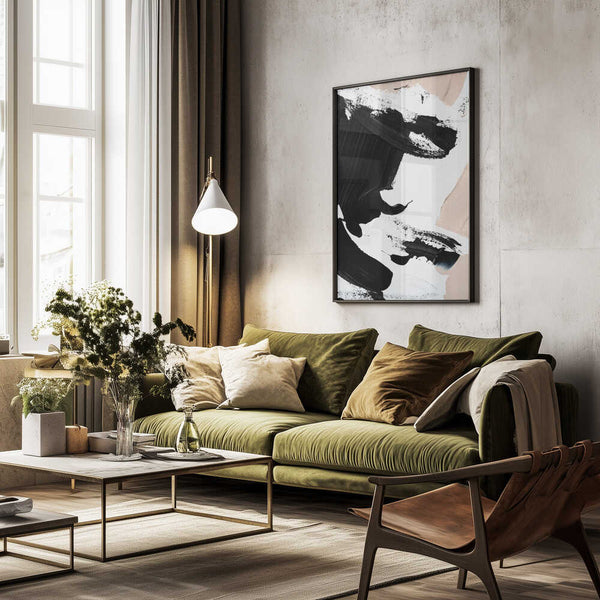 Tablou înramat „Black and Nude” de uplusmestudio