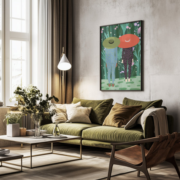 Tablou înramat „Jungle Pijamas” de Jota de jai