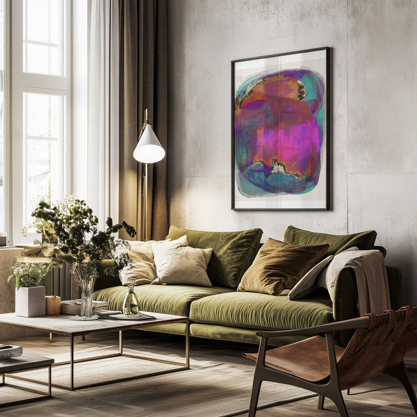 Tablou înramat „Vibrant Whirlwind” de Treechild