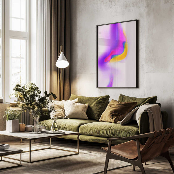 Tablou înramat „Neon Whirl” de Treechild