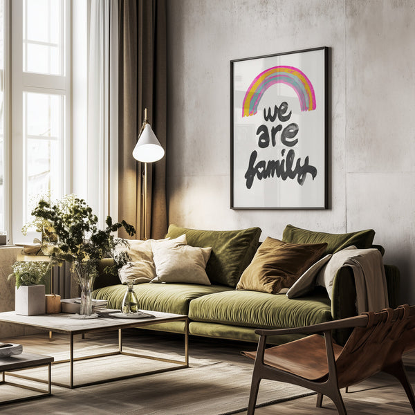 Tablou înramat „Rainbow Unity” de Treechild