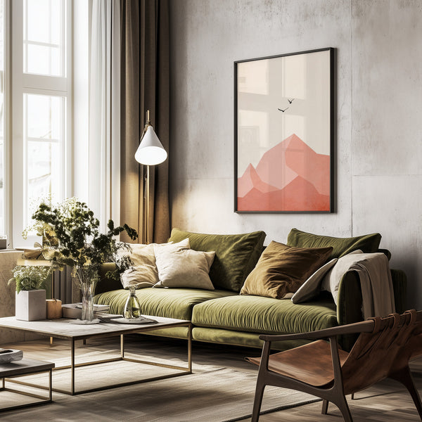 Tablou înramat „Zugspitze, Eins” de Kubistika