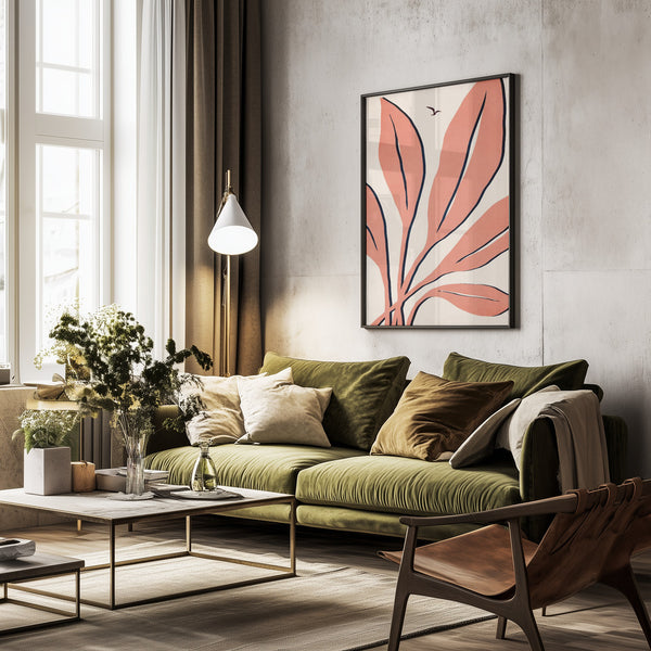 Tablou înramat „Ophelia Rosé” de Kubistika