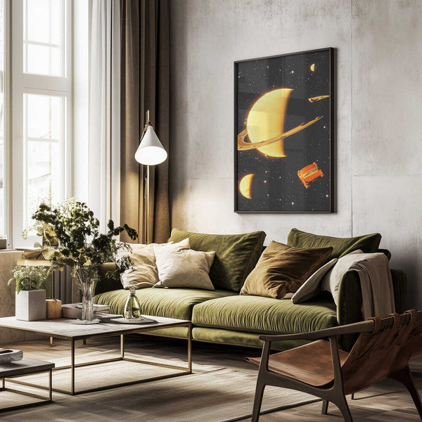 Tablou înramat „Rings of Saturn” de Taudalpoi