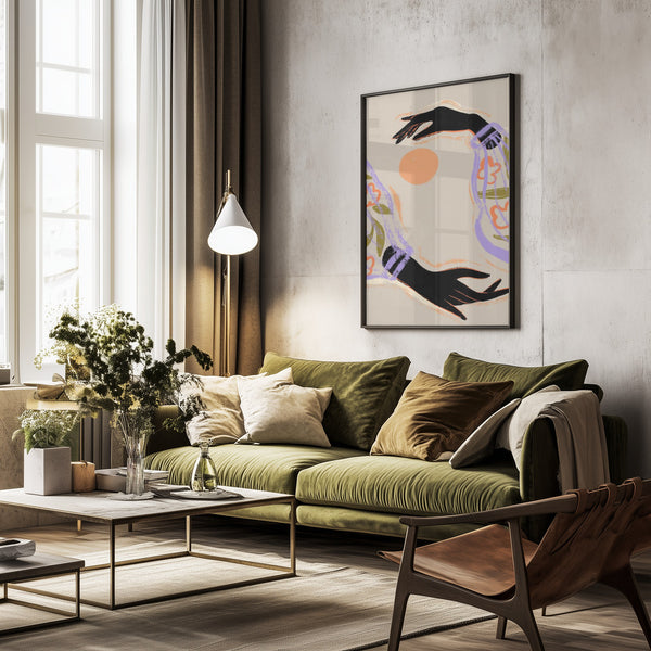 Tablou înramat „Embrace The Sun” de Arty Guava