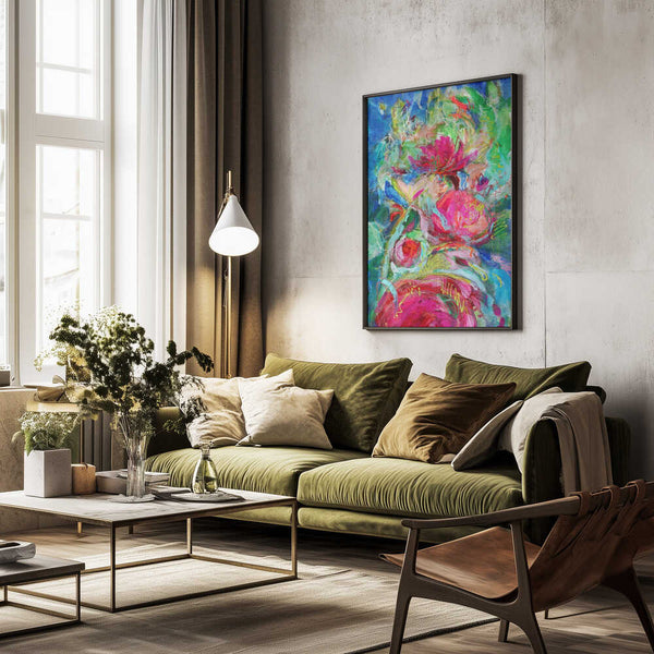 Tablou înramat „Vibrant Petal Symphony” de Dorothy Fagan