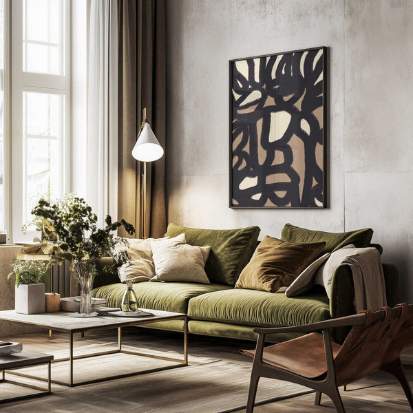 Tablou înramat „Dynamic Interplay Of Shapes” de Little Dean