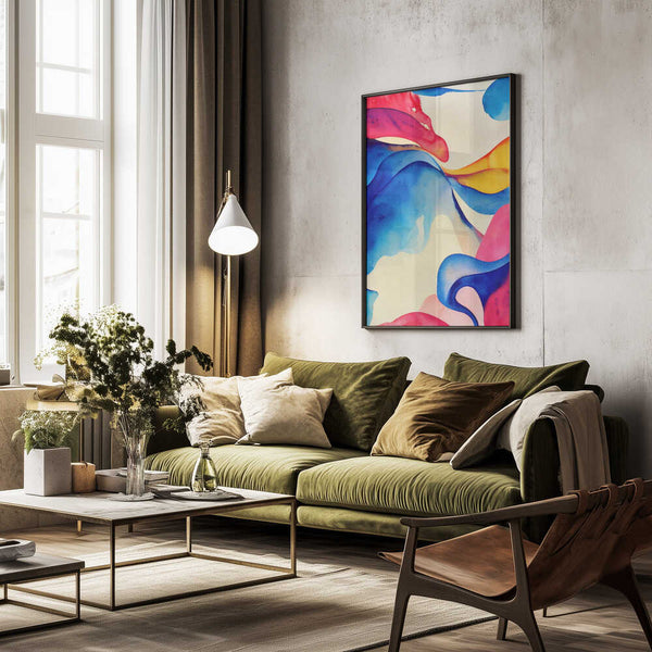 Tablou înramat „Nature Inspired Abstract Watercolor (Day 60)” de Mauro