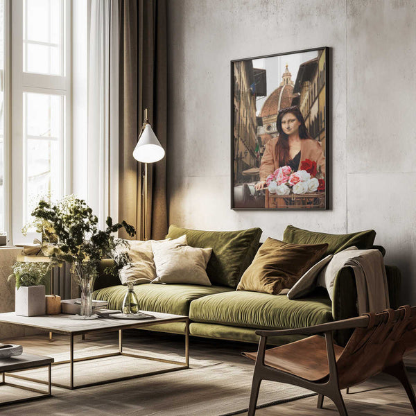 Tablou înramat „Mona On Florence” de Dikhotomy