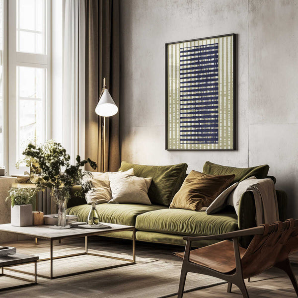 Tablou înramat „Geometric Pattern with Vertical Stripes” de Petr Strnad