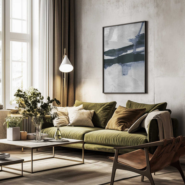 Tablou înramat „Blu 1” de Dan Hobday