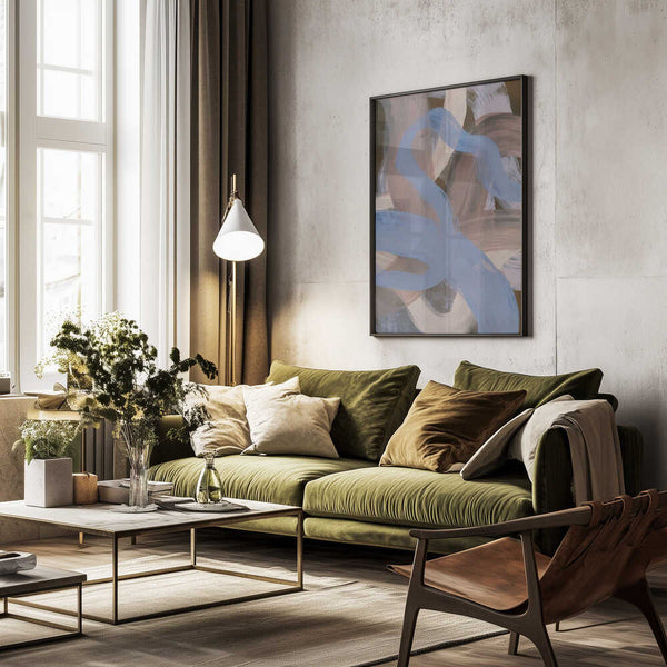 Tablou înramat „Abstract Brush Strokes 124X” de Mareike Böhmer