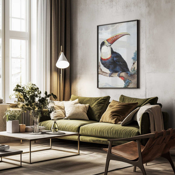 Tablou înramat „Red Billed Toucan” de Aert Schouman