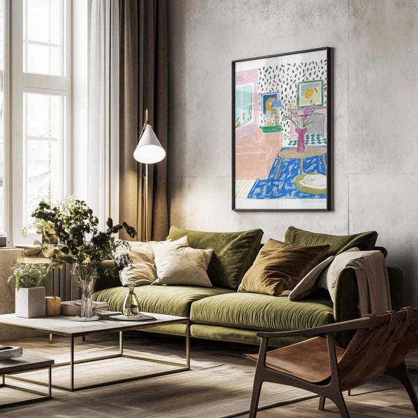 Tablou înramat „Pandc Interior” de Jenny Liz Rome