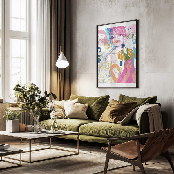 Tablou înramat „Jlr Collage1 Copy 3” de Jenny Liz Rome