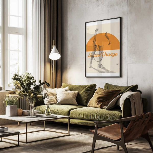 Tablou înramat „Sunset Orange” de Jenny Liz Rome