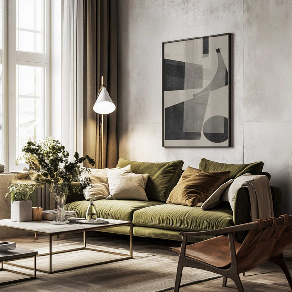 Tablou înramat „Geometric Harmony” de THE MIUUS STUDIO