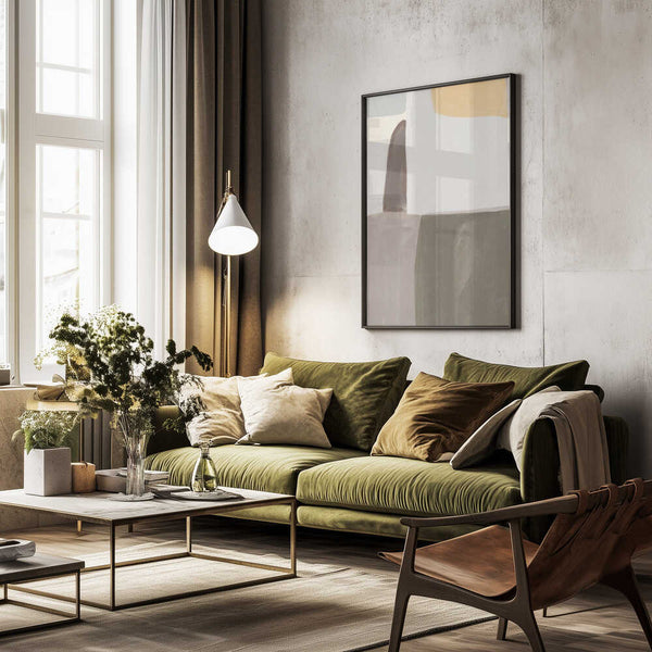 Tablou înramat „Muted Geometry” de Little Dean