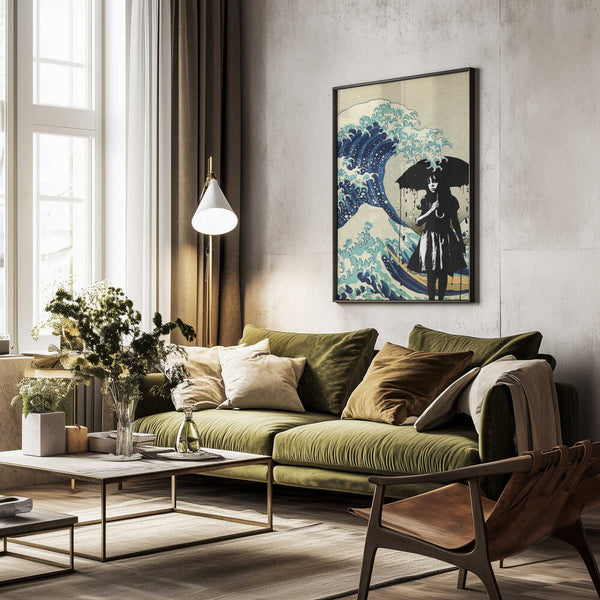 Tablou înramat „Under the Wave” de Dikhotomy