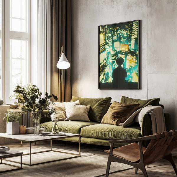 Tablou înramat „Overlooking Tokyo” de Taudalpoi