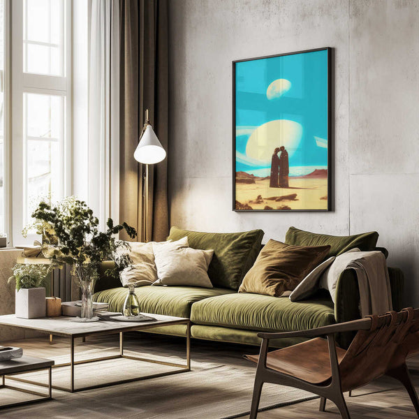 Tablou înramat „Falling In Love On Mars” de Taudalpoi