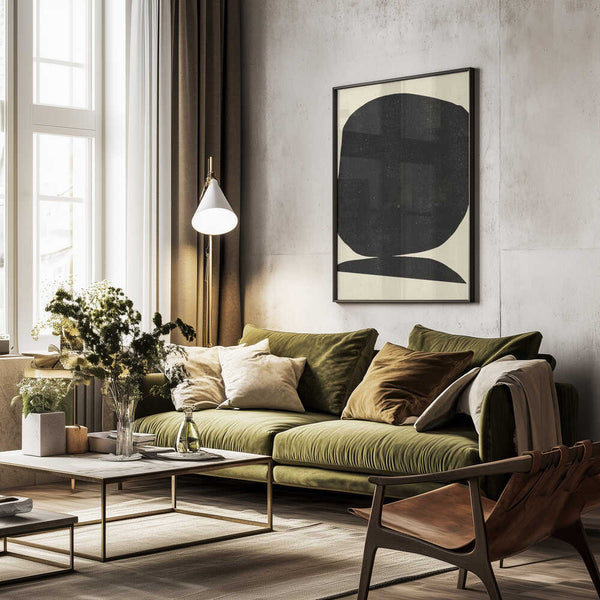 Tablou înramat „Shadowed Abstraction” de THE MIUUS STUDIO