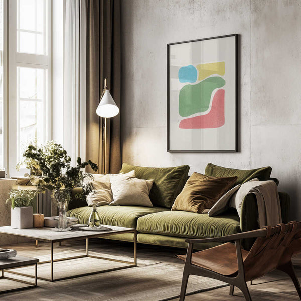 Tablou înramat „Colorful Forms” de THE MIUUS STUDIO