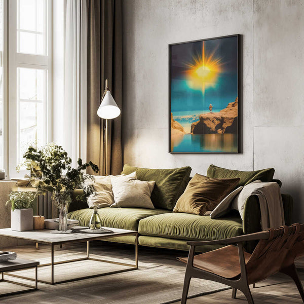 Tablou înramat „Voyager at the Edge of Light” de Taudalpoi