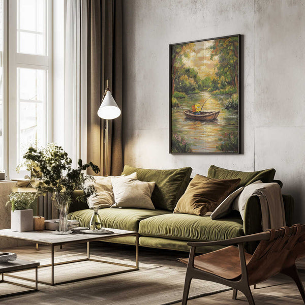 Tablou înramat „Bob by the river” de Dikhotomy