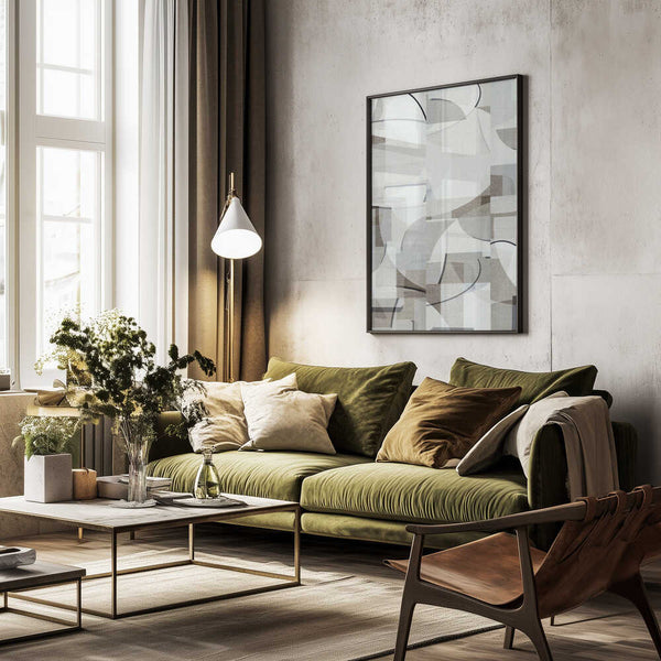 Tablou înramat „Neutral Curves 7” de cartissi