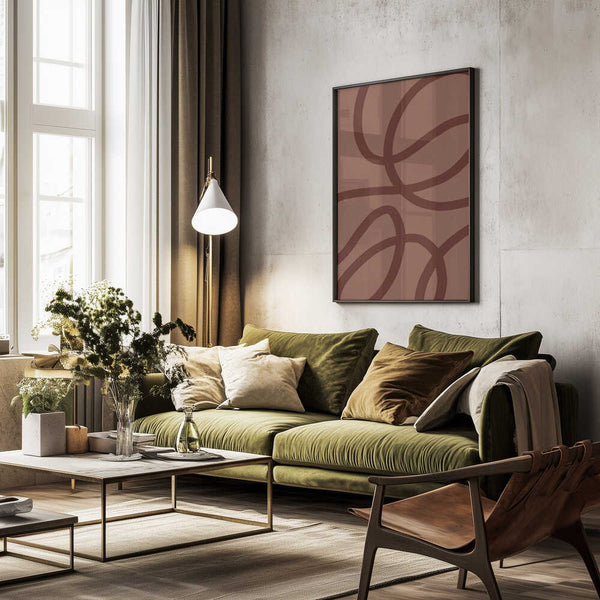 Tablou înramat „Loops in Motion” de Treechild