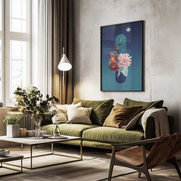 Tablou înramat „Full Moon” de Dominik Przerwa