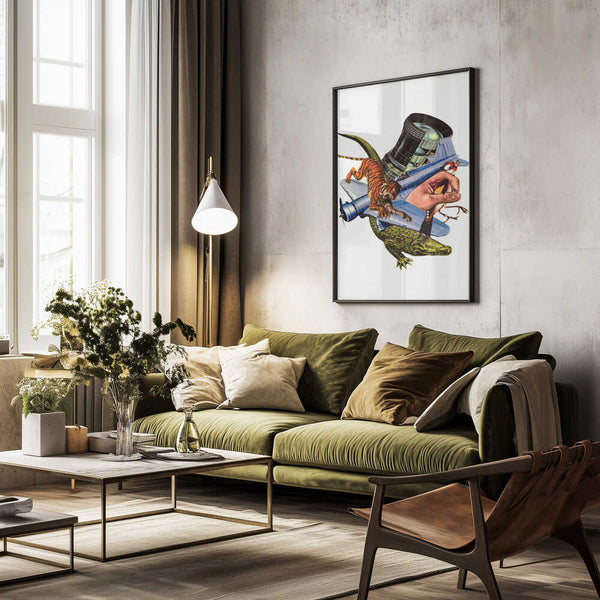 Tablou înramat „Adventures In Zoology” de Mikhail Siskoff