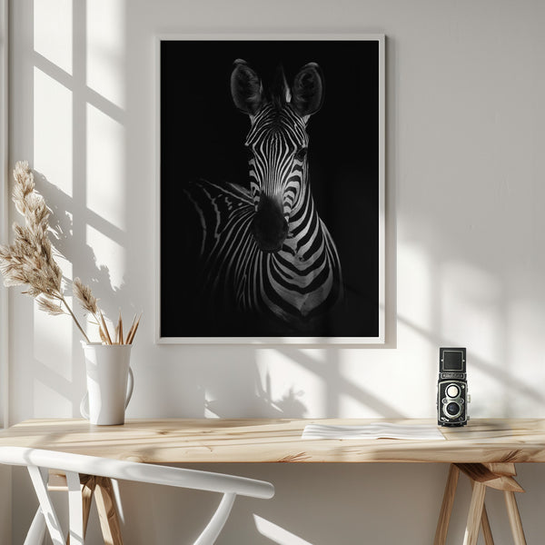 Tablou înramat „The Zebra” de WildPhotoArt