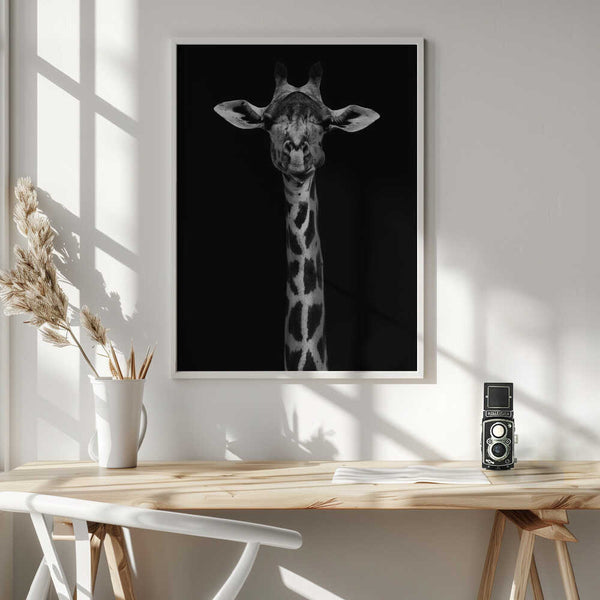 Tablou înramat „Giraffe Portrait” de WildPhotoArt