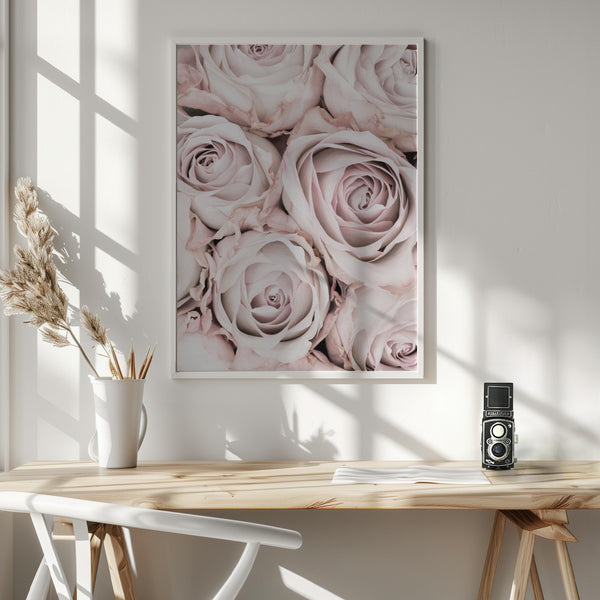 Tablou înramat „Pink Roses No 01” de Pictufy Studio III