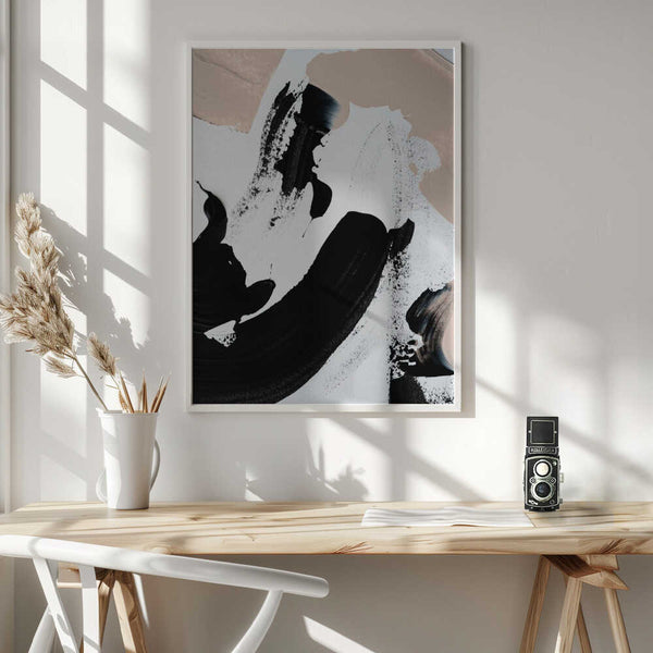 Tablou înramat „Monochrome Dance” de uplusmestudio