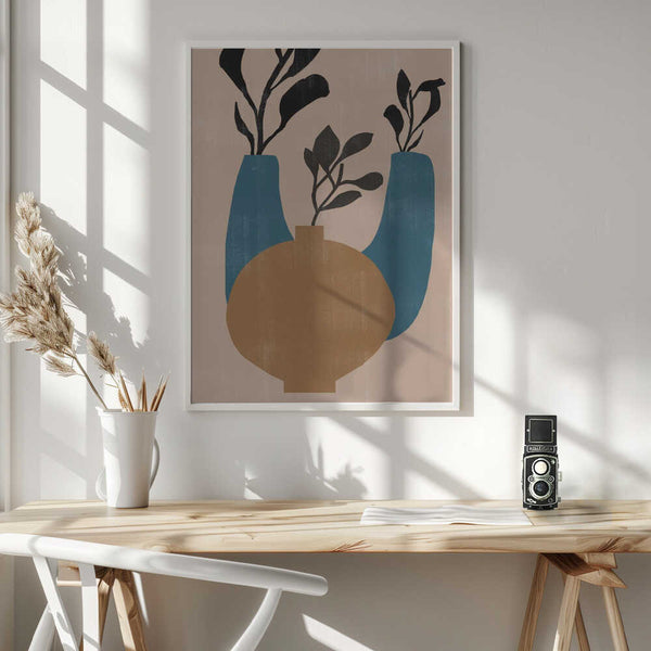 Tablou înramat „Vases No7.” de THE MIUUS STUDIO