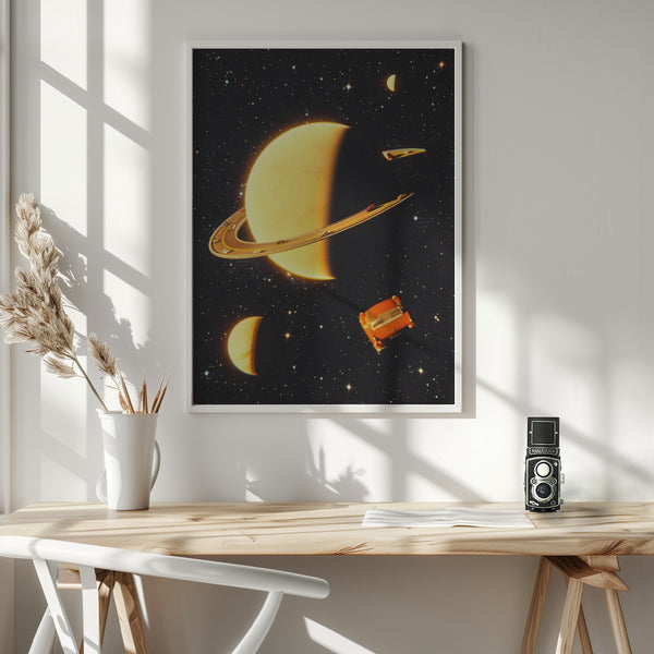 Tablou înramat „Rings of Saturn” de Taudalpoi