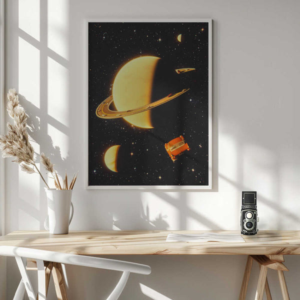 Tablou înramat „Rings of Saturn” de Taudalpoi