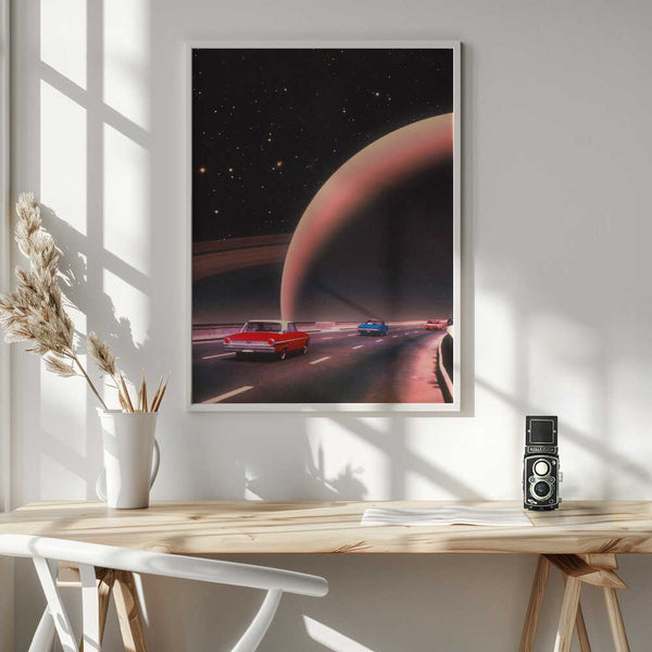 Tablou înramat „Saturn Traffic” de Taudalpoi