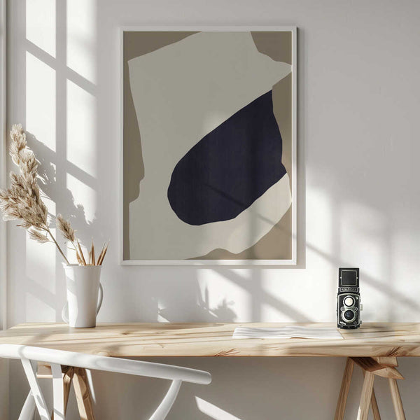 Tablou înramat „Contrasting Shapes” de Little Dean