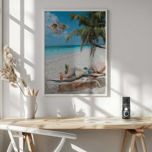 Tablou înramat „Venus On Beach” de Dikhotomy