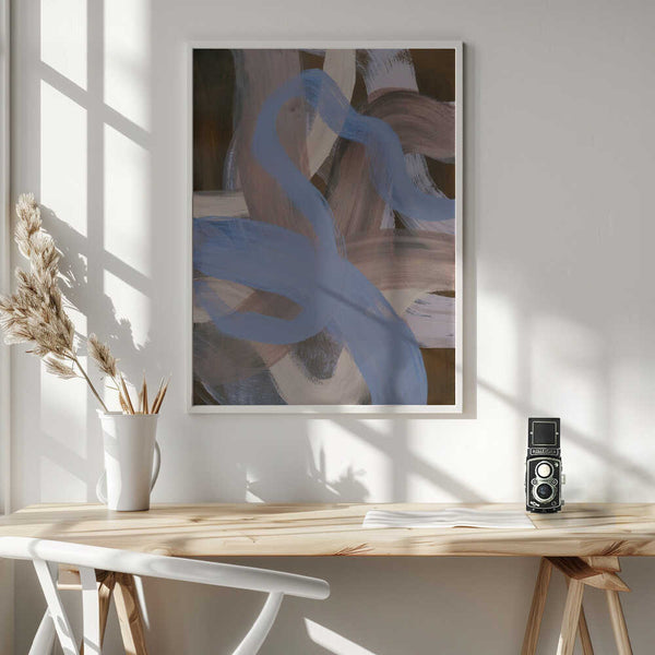 Tablou înramat „Abstract Brush Strokes 124X” de Mareike Böhmer