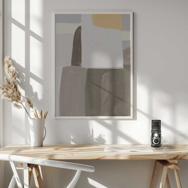 Tablou înramat „Muted Geometry” de Little Dean