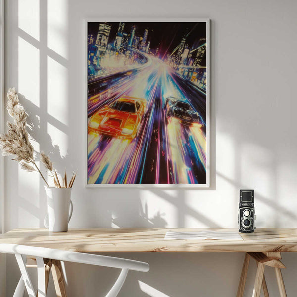 Tablou înramat „Street Racers” de Taudalpoi