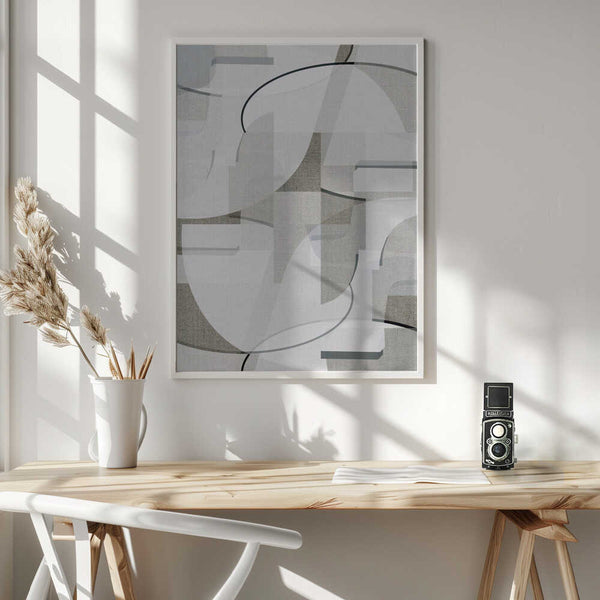 Tablou înramat „Neutral Curves 3” de cartissi